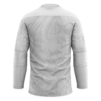 Tapu Fanau Ia Niue Hockey Jersey Happy White Sunday Unique Hiapo LT14 - Polynesian Pride