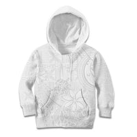 Tapu Fanau Ia Niue Kid Hoodie Happy White Sunday Unique Hiapo LT14 Hoodie White - Polynesian Pride