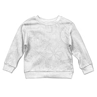 Tapu Fanau Ia Niue Kid Ugly Christmas Sweater Happy White Sunday Unique Hiapo LT14 Kid White - Polynesian Pride