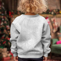 Tapu Fanau Ia Niue Kid Ugly Christmas Sweater Happy White Sunday Unique Hiapo LT14 - Polynesian Pride
