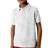 Tapu Fanau Ia Niue Kid Polo Shirt Happy White Sunday Unique Hiapo LT14 Kid White - Polynesian Pride