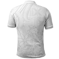 Tapu Fanau Ia Niue Polo Shirt Happy White Sunday Unique Hiapo LT14 - Polynesian Pride