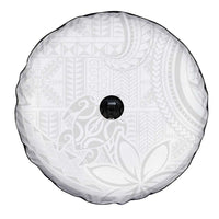 Tapu Fanau Ia Niue Spare Tire Cover Happy White Sunday Unique Hiapo LT14 - Polynesian Pride
