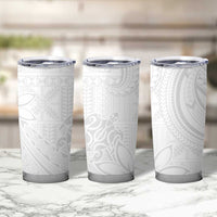 Tapu Fanau Ia Niue Tumbler Cup Happy White Sunday Unique Hiapo LT14 - Polynesian Pride