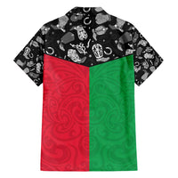 Vanuatu Cowboy Family Matching Off Shoulder Short Dress and Hawaiian Shirt Cowboy Symbols Split Stylized LT14 - Polynesian Pride