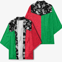 Vanuatu Cowboy Kimono Cowboy Symbols Split Stylized - Polynesian Pride