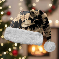 Vanuatu Cowboy Christmas Santa Hat Seamless Straw Hats Hibiscus - Polynesian Pride