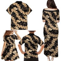 Vanuatu Cowboy Family Matching Puletasi and Hawaiian Shirt Seamless Straw Hats Hibiscus LT14 - Polynesian Pride