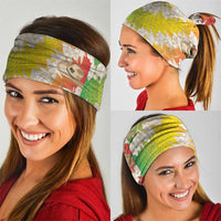 Vanuatu Cowboy Neck Gaiter Straw Hats Hibiscus With Sand Drawing - Polynesian Pride