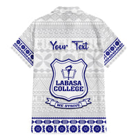 Personalised Fiji Labasa College Family Matching Mermaid Dress and Hawaiian Shirt Fijian Tapa Pattern LT14 - Polynesian Pride
