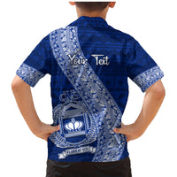 Personalised Fiji Queen Victoria School Family Matching Mermaid Dress and Hawaiian Shirt Fijian Tapa Pattern LT14 - Polynesian Pride