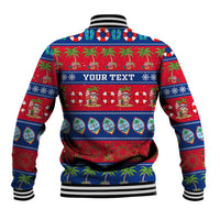 Personalised Guam Christmas Baseball Jacket Felis Pasgua LT14 - Polynesian Pride