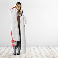 Toitu Te Tiriti Me Te Whakaputanga Hooded Blanket Maori Wahaika With Haka Face LT14 - Polynesian Pride