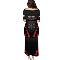 Personalised Toitu Te Tiriti Mana Maori Motuhake Puletasi Aotearoa Haka Face Mix Poutama Art LT14 - Polynesian Pride