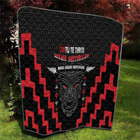 Personalised Toitu Te Tiriti Mana Maori Motuhake Quilt Aotearoa Haka Face Mix Poutama Art LT14 - Polynesian Pride