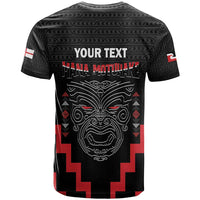 Personalised Toitu Te Tiriti Mana Maori Motuhake T Shirt Aotearoa Haka Face Mix Poutama Art LT14 - Polynesian Pride