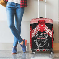 Toitu Te Tiriti O Waitangi Luggage Cover Maori Wharenui With Taniko Motifs LT14 - Polynesian Pride