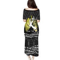 Personalised Polynesia World Lung Cancer Day Family Matching Puletasi and Hawaiian Shirt Faith Hope Love LT14 - Polynesian Pride