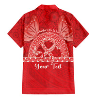 Personalised In September We Wear Red Family Matching Mermaid Dress and Hawaiian Shirt Polynesia Blood Cancer Awareness LT14 - Polynesian Pride