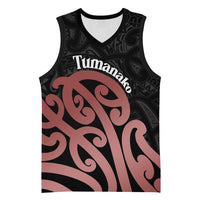 New Zealand Mangopare Tamanako Basketball Jersey Aotearoa Maori LT14 Unisex Brown - Polynesian Pride