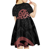 New Zealand Mangopare Tamanako Kid Short Sleeve Dress Aotearoa Maori LT14 - Polynesian Pride