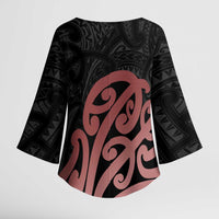 New Zealand Mangopare Tamanako Kimono Sleeve Blouse Aotearoa Maori LT14 - Polynesian Pride