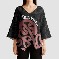New Zealand Mangopare Tamanako Kimono Sleeve Blouse Aotearoa Maori LT14 - Polynesian Pride