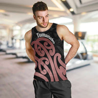 New Zealand Mangopare Tamanako Men Tank Top Aotearoa Maori LT14 Brown - Polynesian Pride