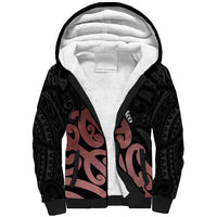 New Zealand Mangopare Tamanako Sherpa Hoodie Aotearoa Maori LT14 Unisex Brown - Polynesian Pride