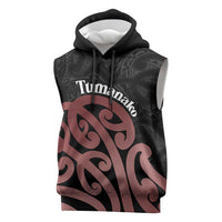 New Zealand Mangopare Tamanako Sleeveless Hoodie Aotearoa Maori LT14 Brown - Polynesian Pride