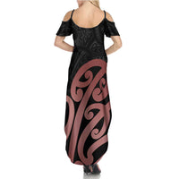 New Zealand Mangopare Tamanako Summer Maxi Dress Aotearoa Maori LT14 - Polynesian Pride