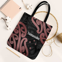 New Zealand Mangopare Tamanako Tote Bag Aotearoa Maori LT14 Black Strap One Size Brown - Polynesian Pride