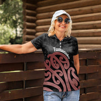 New Zealand Mangopare Tamanako Women Polo Shirt Aotearoa Maori LT14 - Polynesian Pride