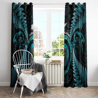 New Zealand Archery Window Curtain Aotearoa Silver Fern Maori - Polynesian Pride