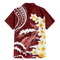 Blood Gold Polynesia Family Matching Mermaid Dress and Hawaiian Shirt Polynesian Frangipani With Sea Turtles LT14 - Polynesian Pride