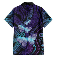 You Matter Suicide Prevention Awareness Family Matching Off Shoulder Maxi Dress and Hawaiian Shirt Butterfly Aboriginal Mix Polynesian Pattern LT14 - Polynesian Pride