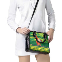 Cook Islands Christmas Shoulder Handbag Surfing Santa Mere Kiritimiti - Polynesian Pride