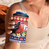 Kiribati Christmas 4 in 1 Can Cooler Tumbler Frigatebird Santa Tekeraoi n te Kiritimati LT14 - Polynesian Pride