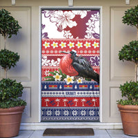 Kiribati Christmas Door Cover Frigatebird Santa Tekeraoi n te Kiritimati LT14 Red - Polynesian Pride