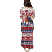 Kiribati Christmas Family Matching Puletasi and Hawaiian Shirt Frigatebird Santa Tekeraoi n te Kiritimati LT14 - Polynesian Pride