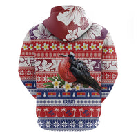 Kiribati Christmas Hoodie Frigatebird Santa Tekeraoi n te Kiritimati LT14 - Polynesian Pride