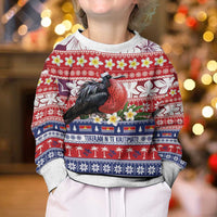 Kiribati Christmas Kid Ugly Christmas Sweater Frigatebird Santa Tekeraoi n te Kiritimati LT14 - Polynesian Pride