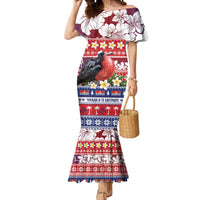 Kiribati Christmas Mermaid Dress Frigatebird Santa Tekeraoi n te Kiritimati LT14 Women Red - Polynesian Pride