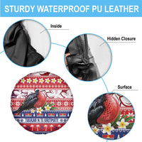 Kiribati Christmas Spare Tire Cover Frigatebird Santa Tekeraoi n te Kiritimati LT14 - Polynesian Pride