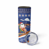 Marshall Islands Christmas Skinny Tumbler Beachy Santa Monono ilo raaneoan Nejin LT14 - Polynesian Pride
