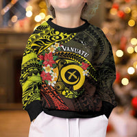 Vanuatu Christmas Kid Ugly Christmas Sweater Vanuatuan Pig Tusk - Meri Krismas!