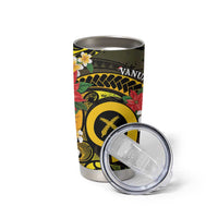 Vanuatu Christmas Tumbler Cup Vanuatuan Pig Tusk - Meri Krismas!