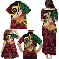 Vanuatu Christmas Family Matching Puletasi and Hawaiian Shirt Vanuatuan Conch Shell - Meri Krismas! LT14 - Polynesian Pride
