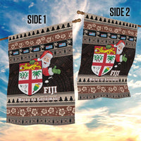 Fiji Christmas Garden Flag Fijian Masi Marau na Kerisimasi! - Brown LT14 - Polynesian Pride