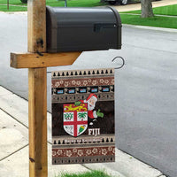 Fiji Christmas Garden Flag Fijian Masi Marau na Kerisimasi! - Brown LT14 - Polynesian Pride